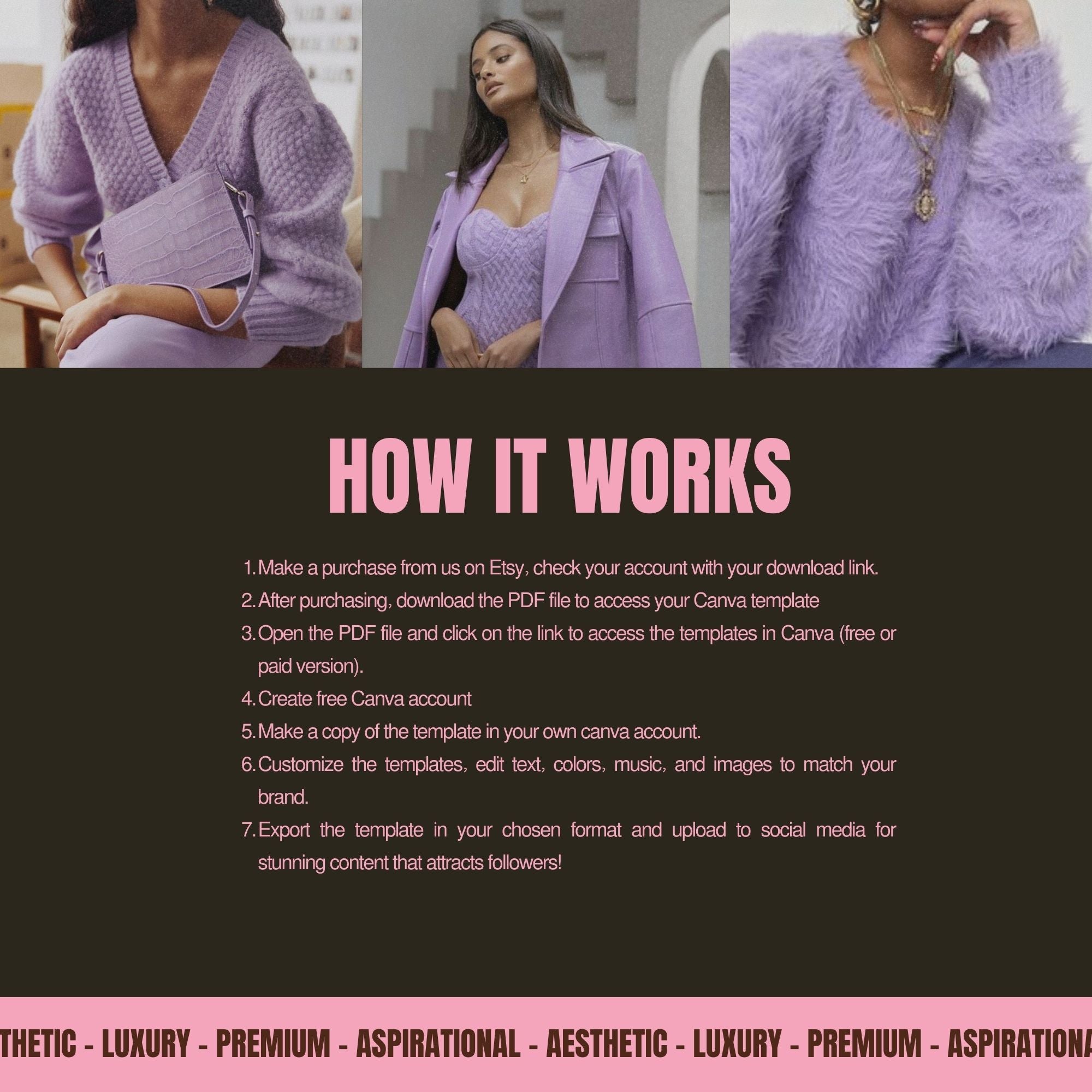 Canva Website Template – Coaching Sales Funnel for Course Creators, Landing Page, Pink Website Template.