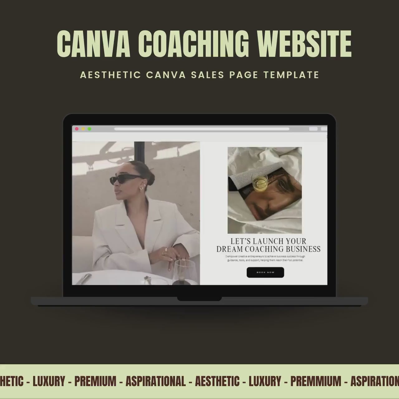 Canva Website Template – Sales Page Design for Virtual Assistants, Coaches, and Social Media Managers.